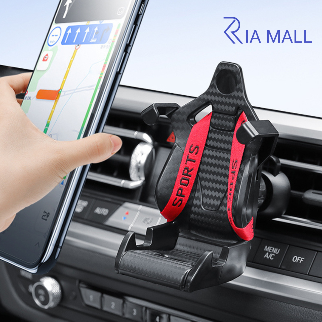 Support de téléphone portable en forme de siège de course