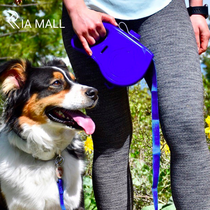 Laisse pour animaux de compagnie avec bouteille d'eau